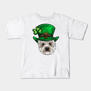 St Patricks Day Westie Kids T-Shirt